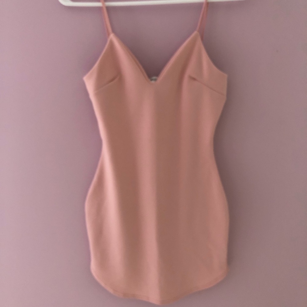 NWT strappy plunge mini dress